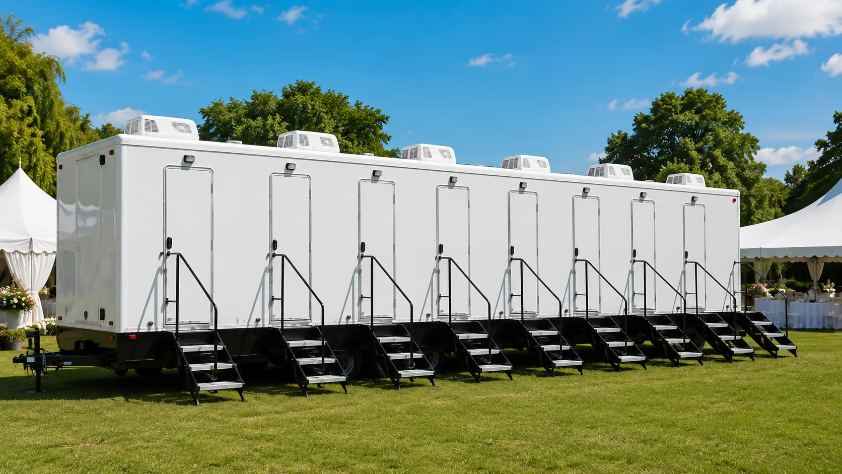8 Stall Restroom Trailer in Rock Hill, SC